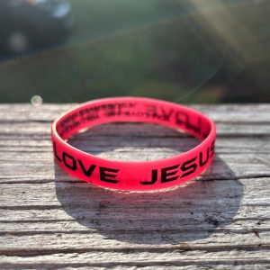 I LOVE JESUS Adult Wristbands