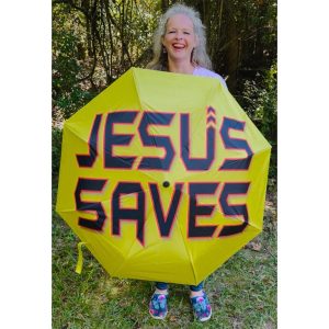 JESUS SAVES 42″ Umbrella