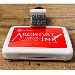 JESUS SAVES Stamp with Red Cayenne Waterproof Stamp Pad