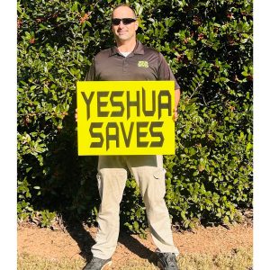 Yeshua Saves Pole Sign