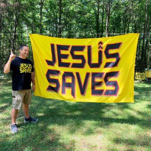 JESUS SAVES 5’x8’ Banner/Flag